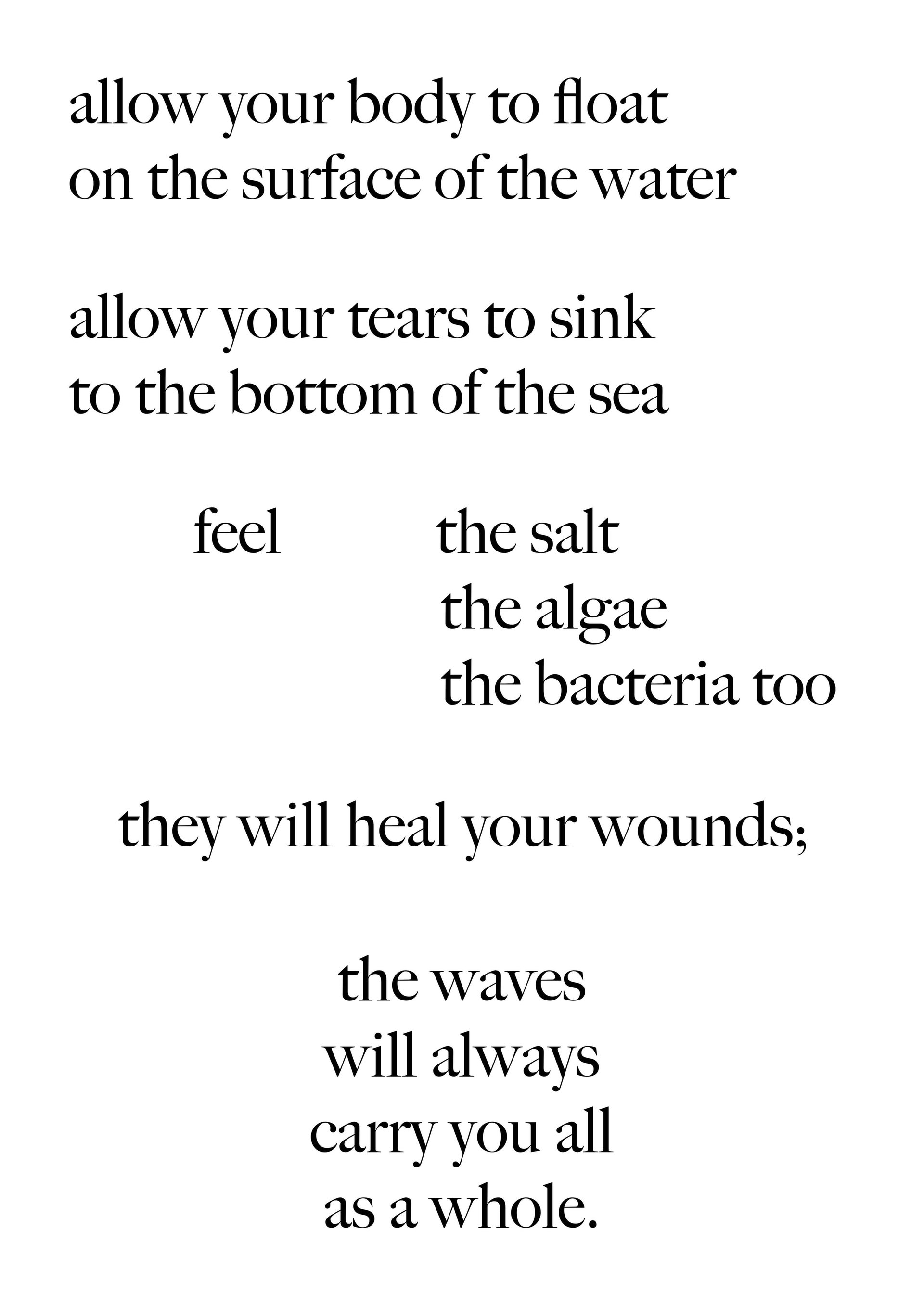 The Waves will carry us